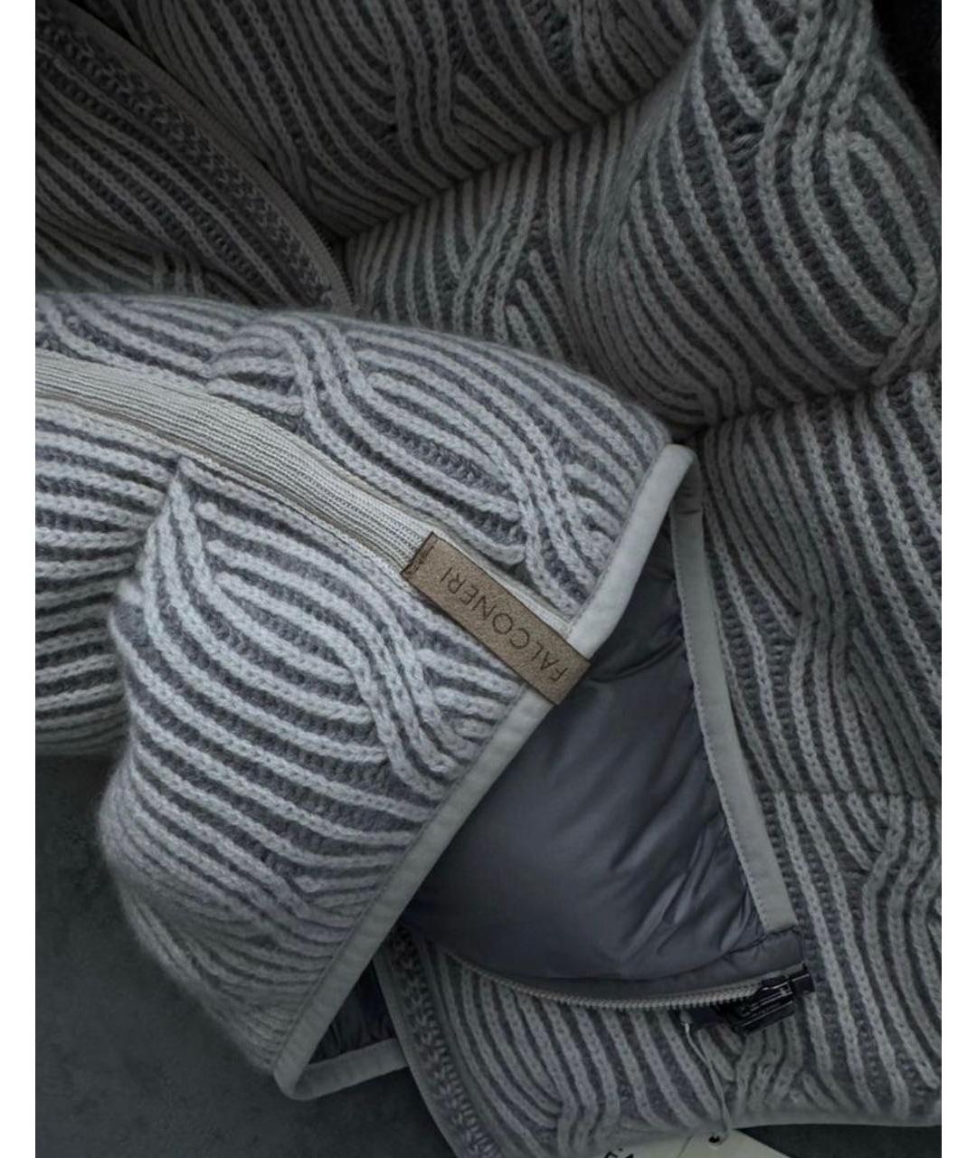 FALCONERI Серый кашемировый жилет, фото 5
