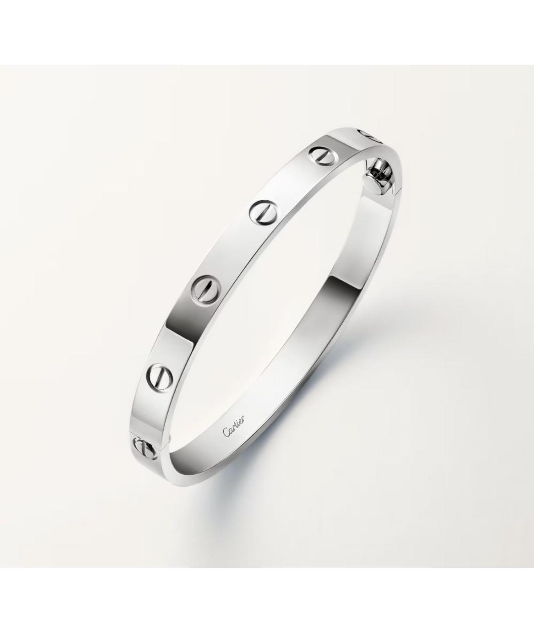 CARTIER Серебрянный браслет из белого золота, фото 3