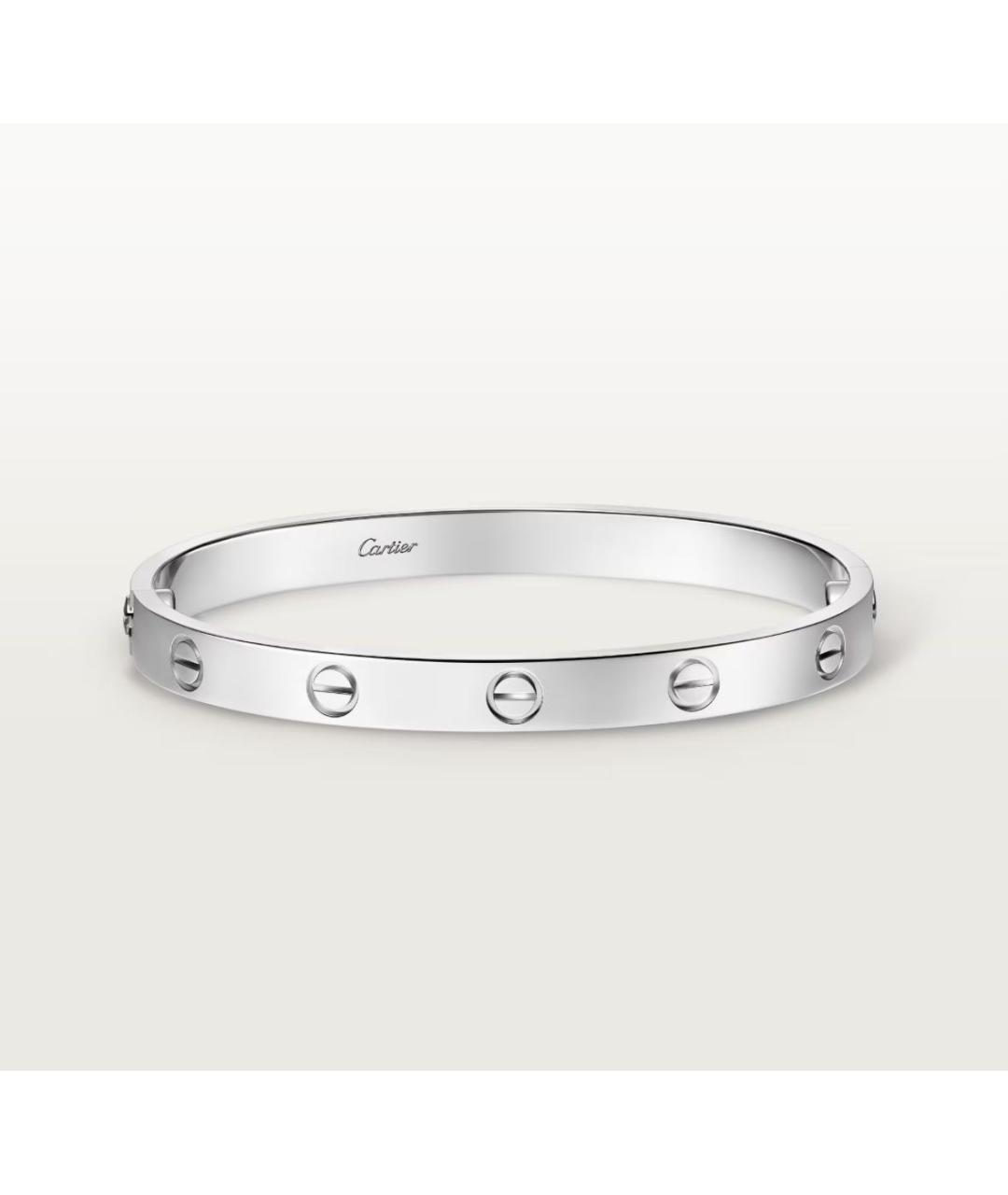 CARTIER Серебрянный браслет из белого золота, фото 2