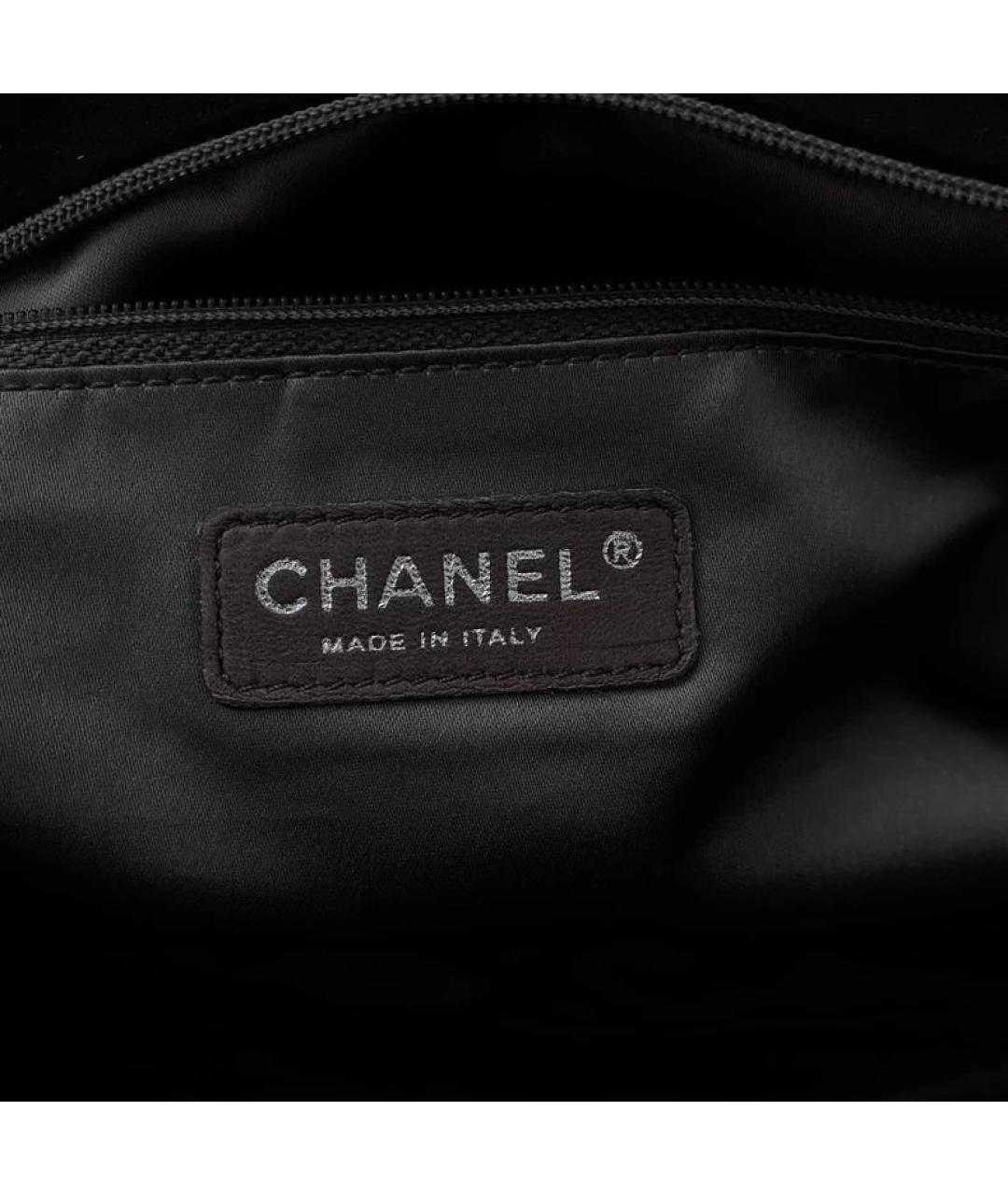 CHANEL Черная кожаная сумка через плечо, фото 5