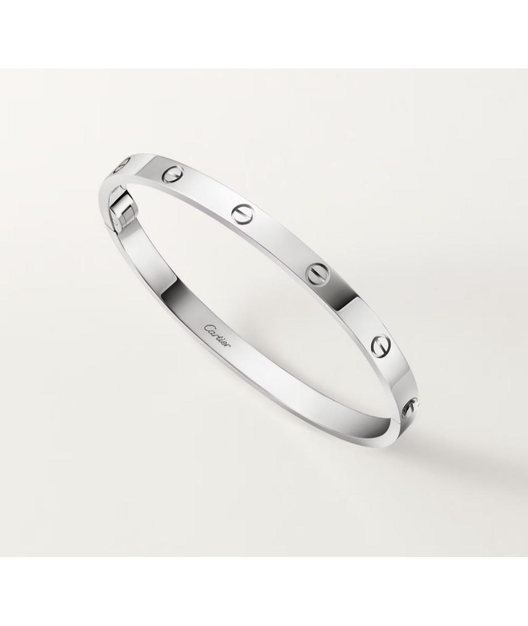 CARTIER Серебрянный браслет из белого золота, фото 3
