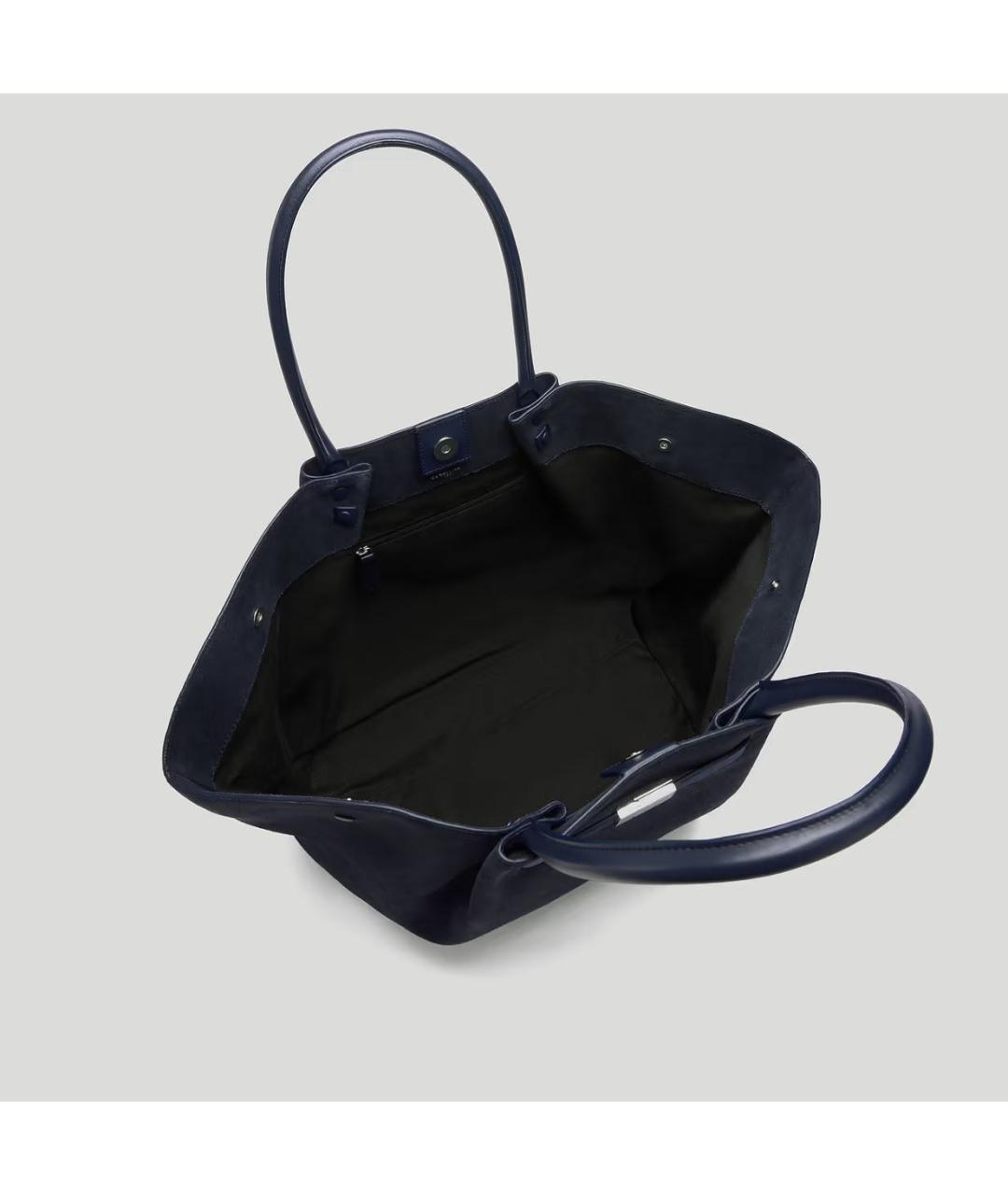 DEMELLIER Темно-синяя замшевая сумка тоут, фото 3