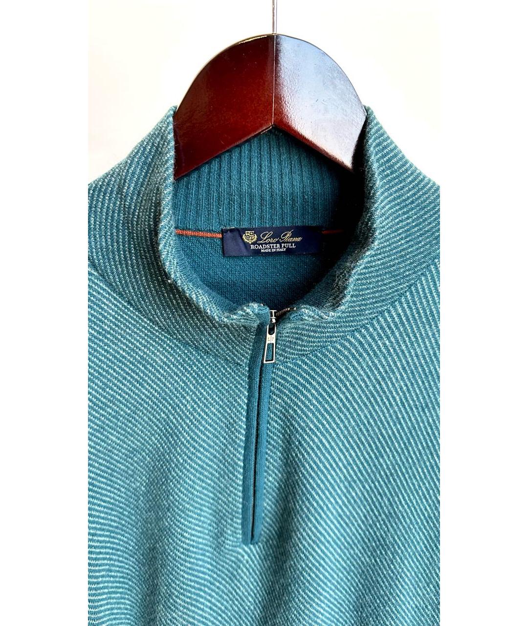 LORO PIANA Зеленый кашемировый джемпер / свитер, фото 3