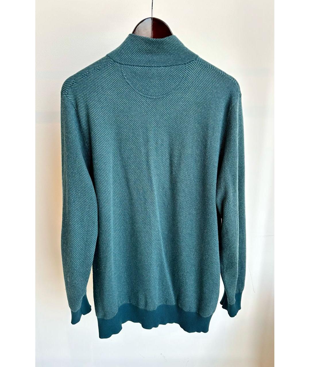 LORO PIANA Зеленый кашемировый джемпер / свитер, фото 2