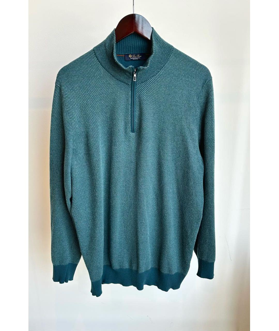 LORO PIANA Зеленый кашемировый джемпер / свитер, фото 7