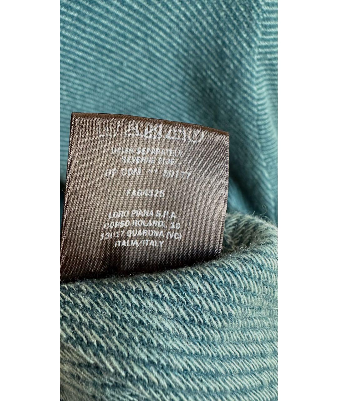 LORO PIANA Зеленый кашемировый джемпер / свитер, фото 6