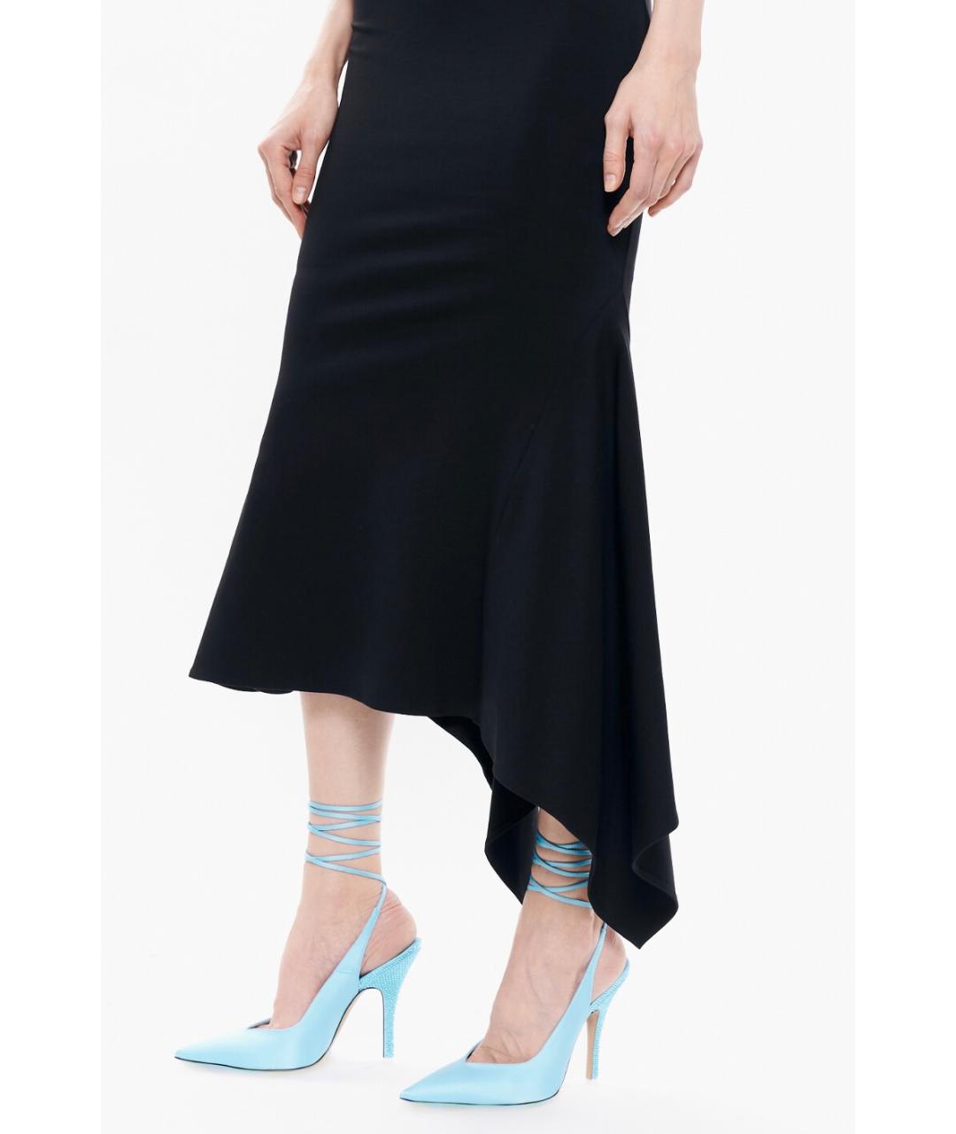 THE ATTICO Голубые текстильные туфли, фото 6