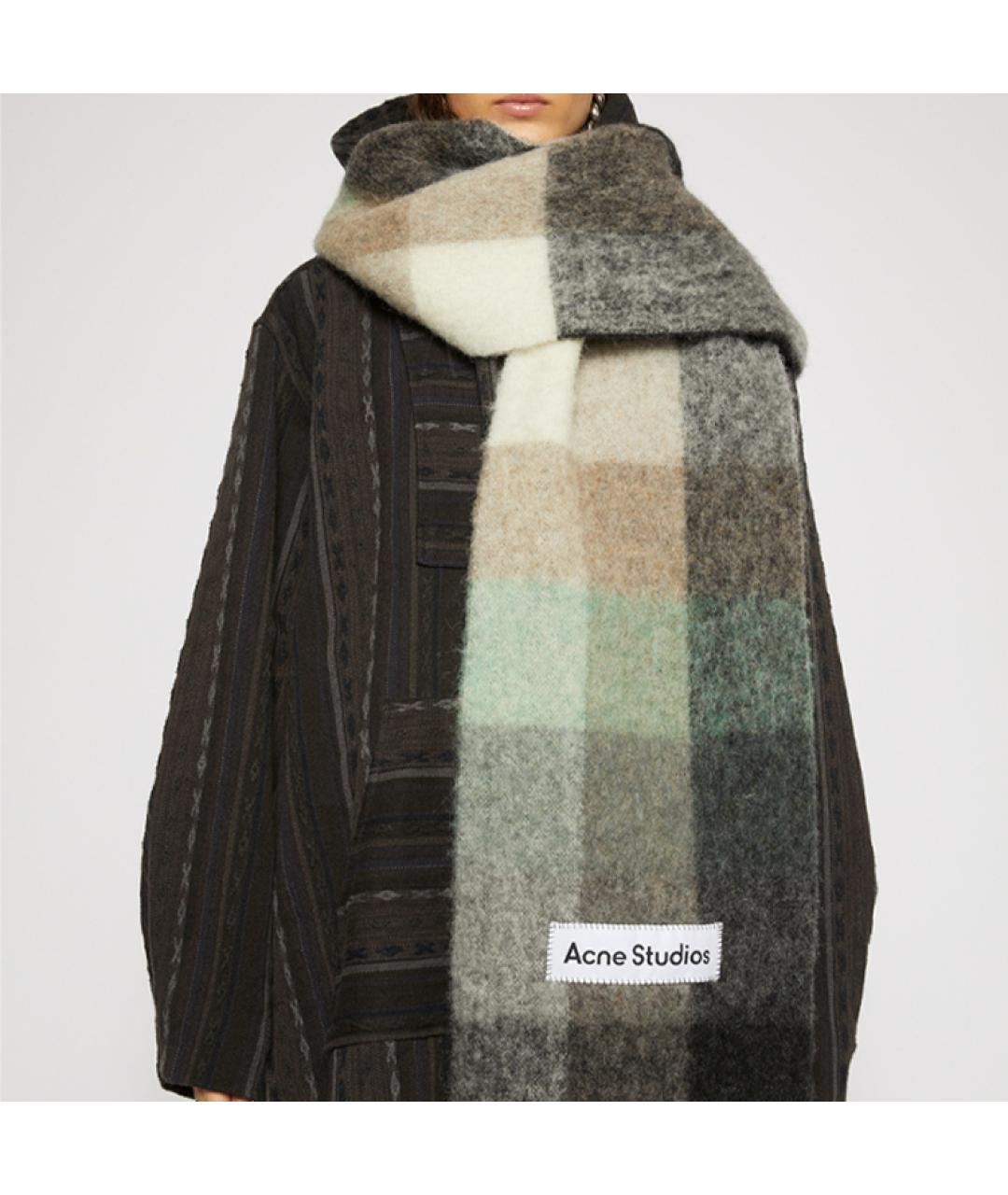 ACNE STUDIOS Зеленый шарф, фото 4