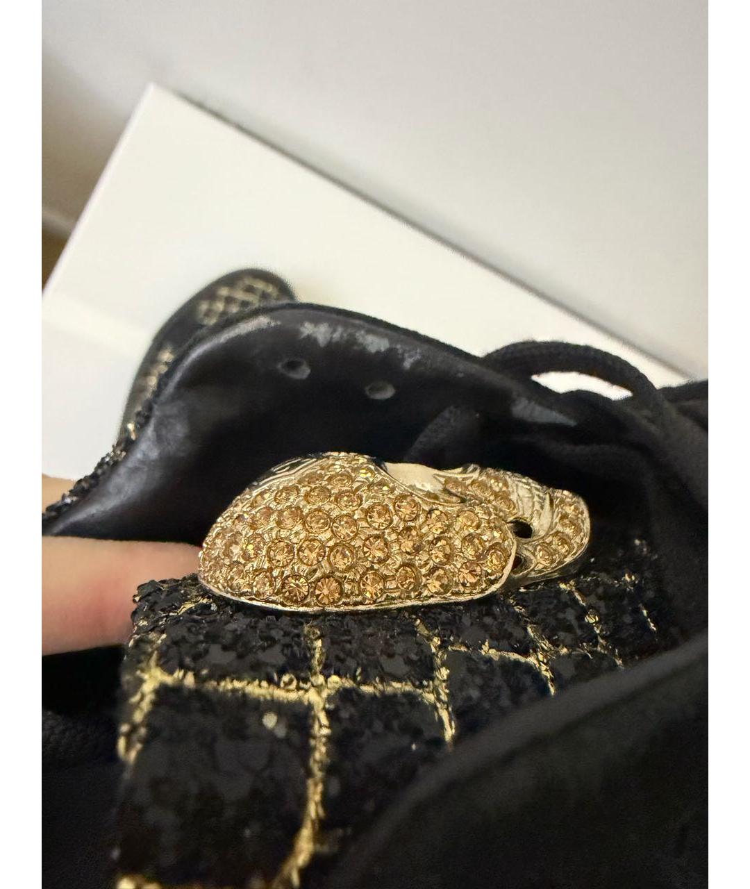 PHILIPP PLEIN Черные кожаные кеды, фото 6