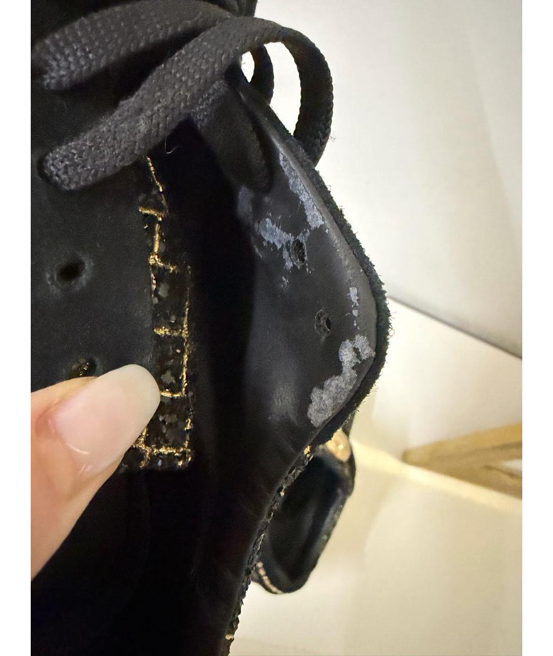 PHILIPP PLEIN Черные кожаные кеды, фото 7