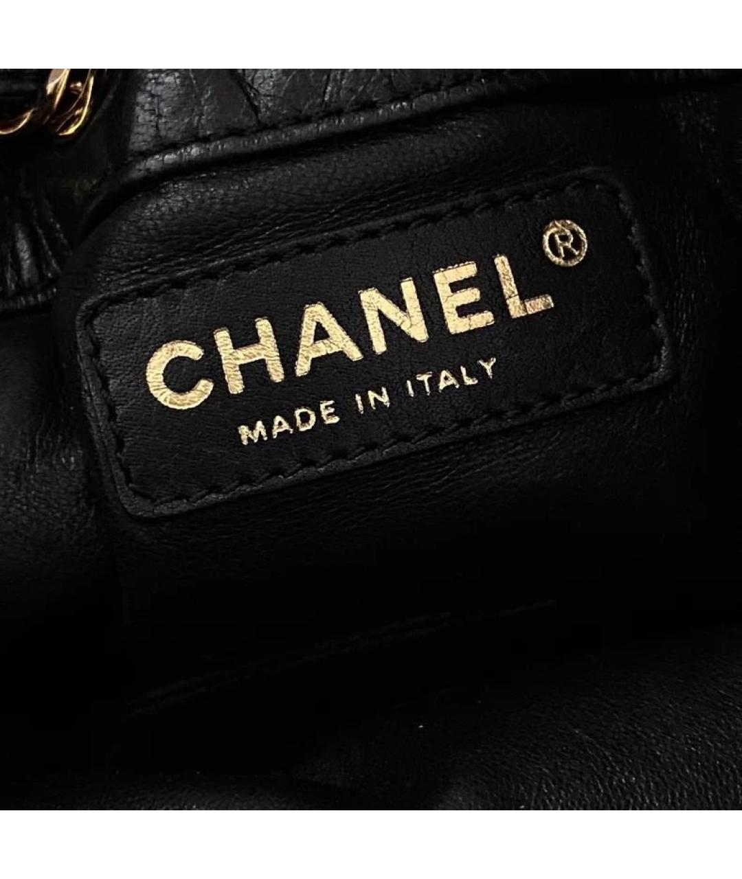 CHANEL Черная меховая сумка через плечо, фото 6