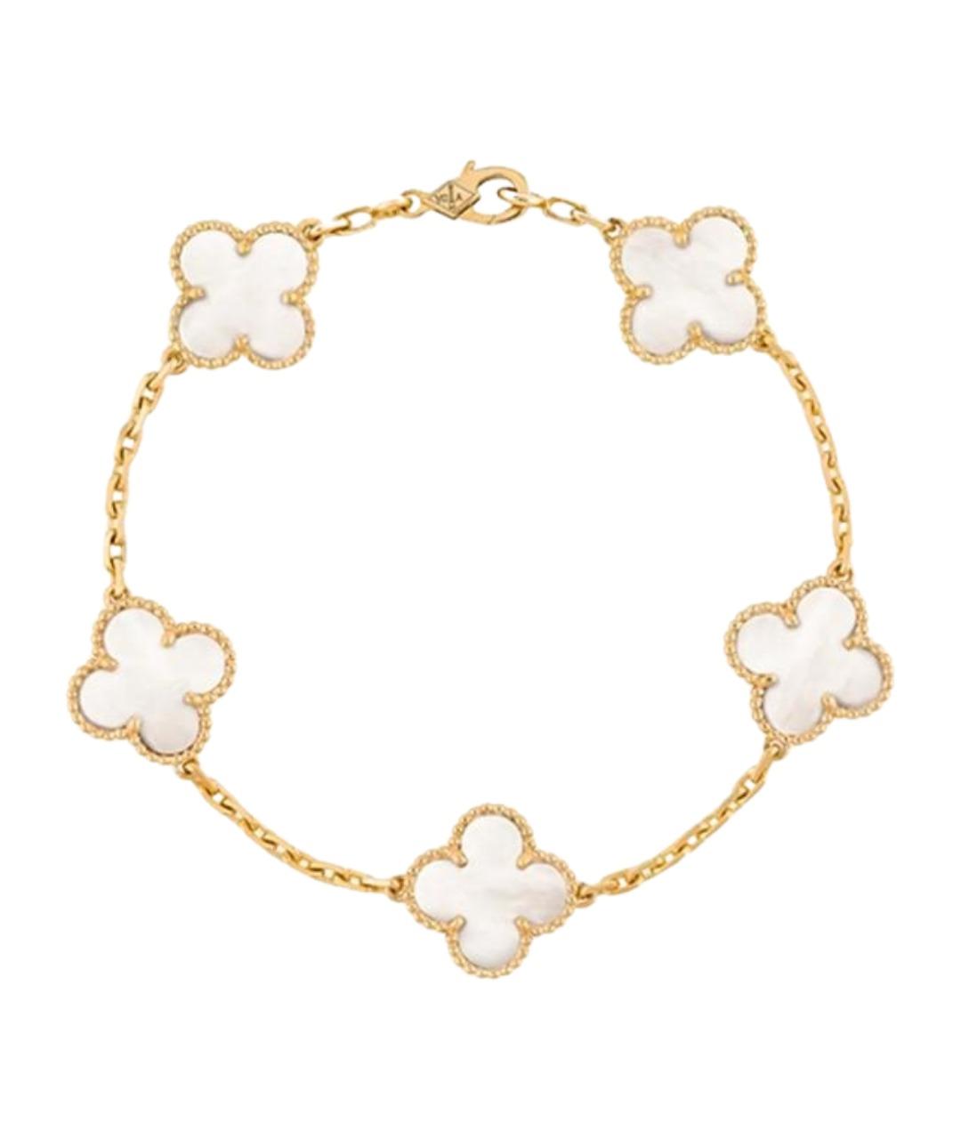 VAN CLEEF & ARPELS Белый браслет из желтого золота, фото 1