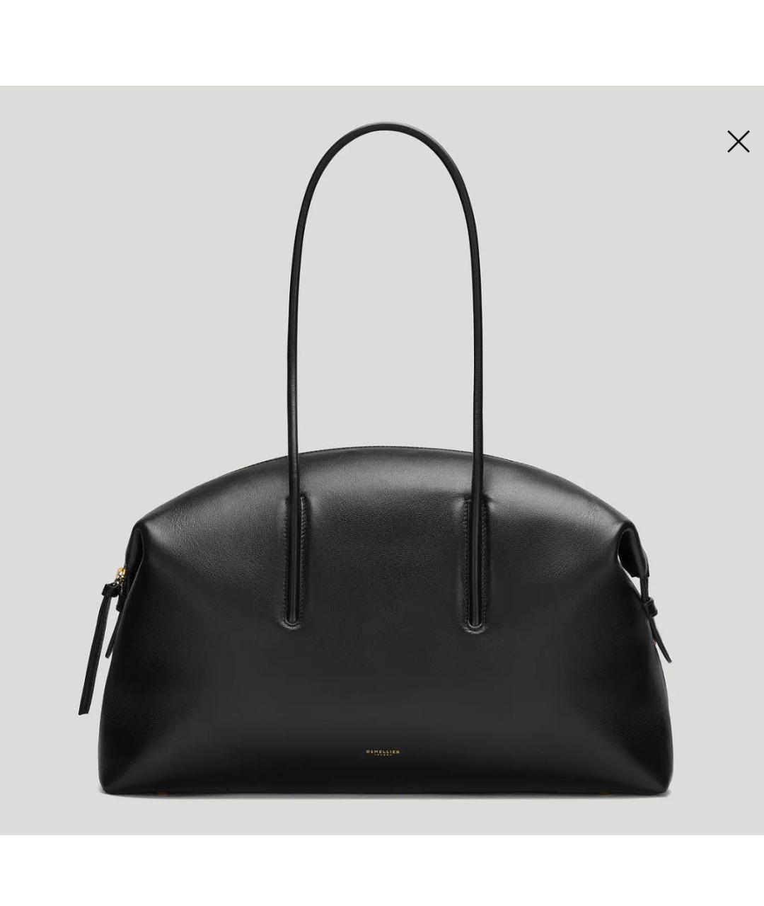 DEMELLIER Черная кожаная сумка тоут, фото 5