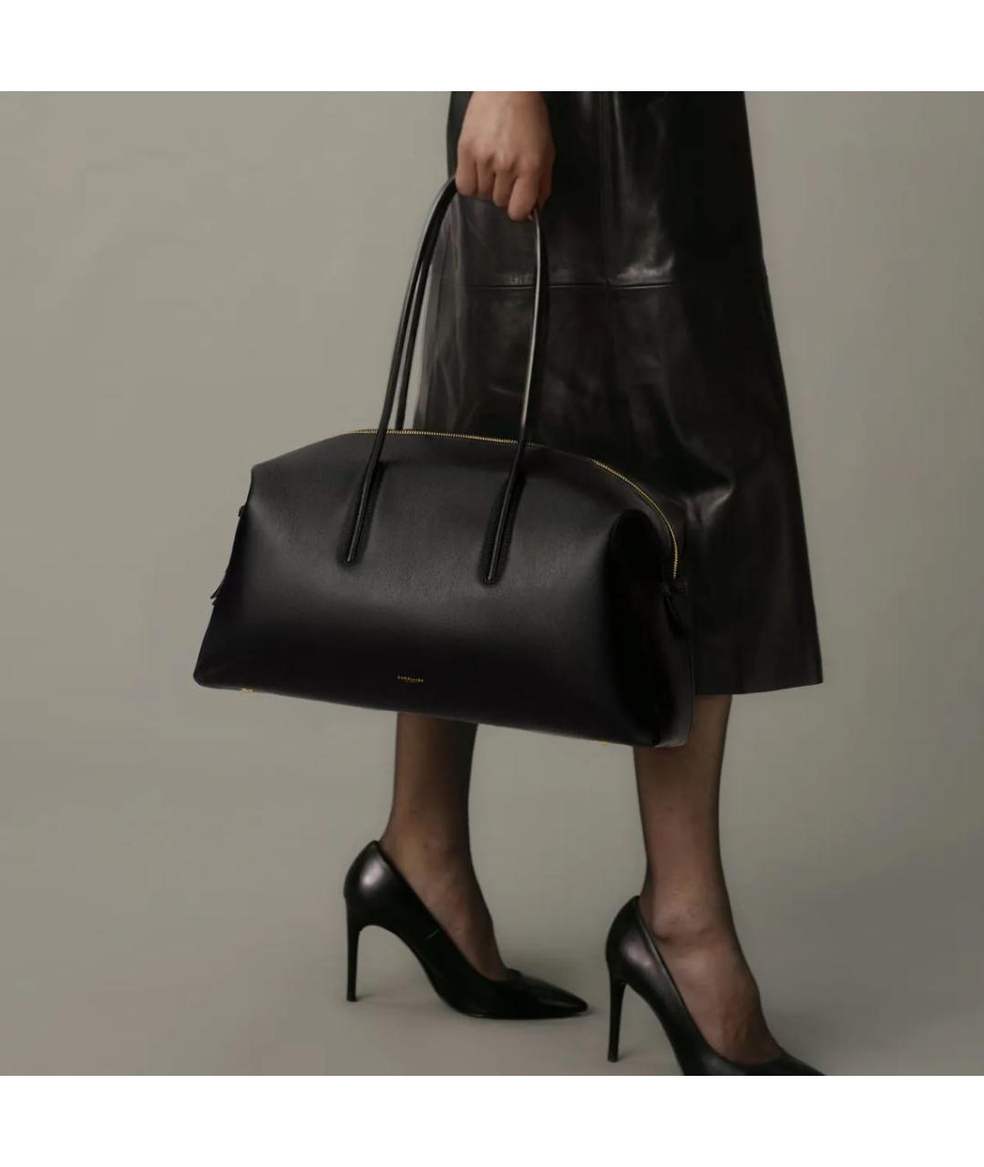 DEMELLIER Черная кожаная сумка тоут, фото 2