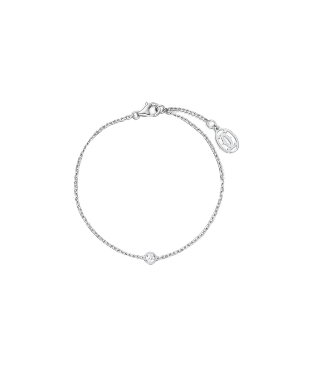 CARTIER Серебрянный браслет из белого золота, фото 2