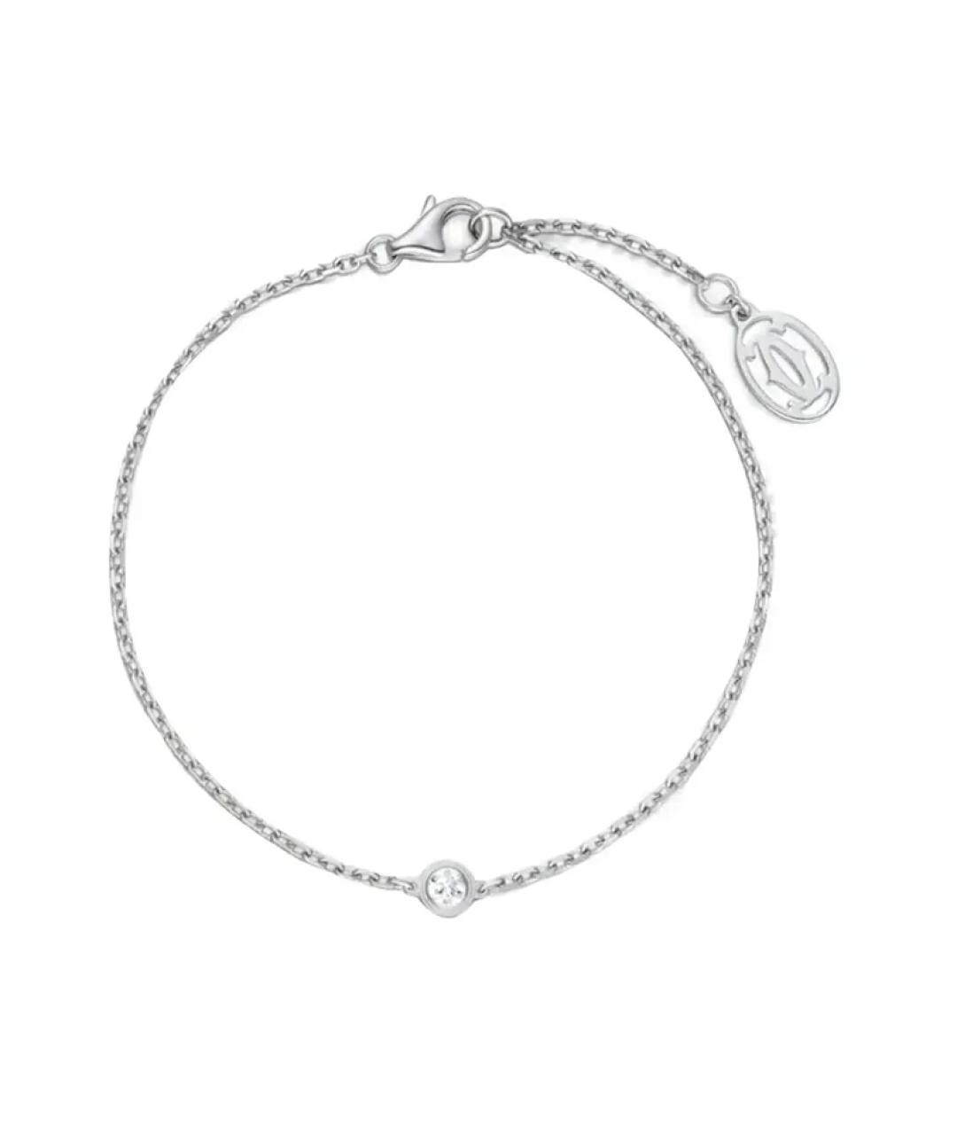 CARTIER Серебрянный браслет из белого золота, фото 1
