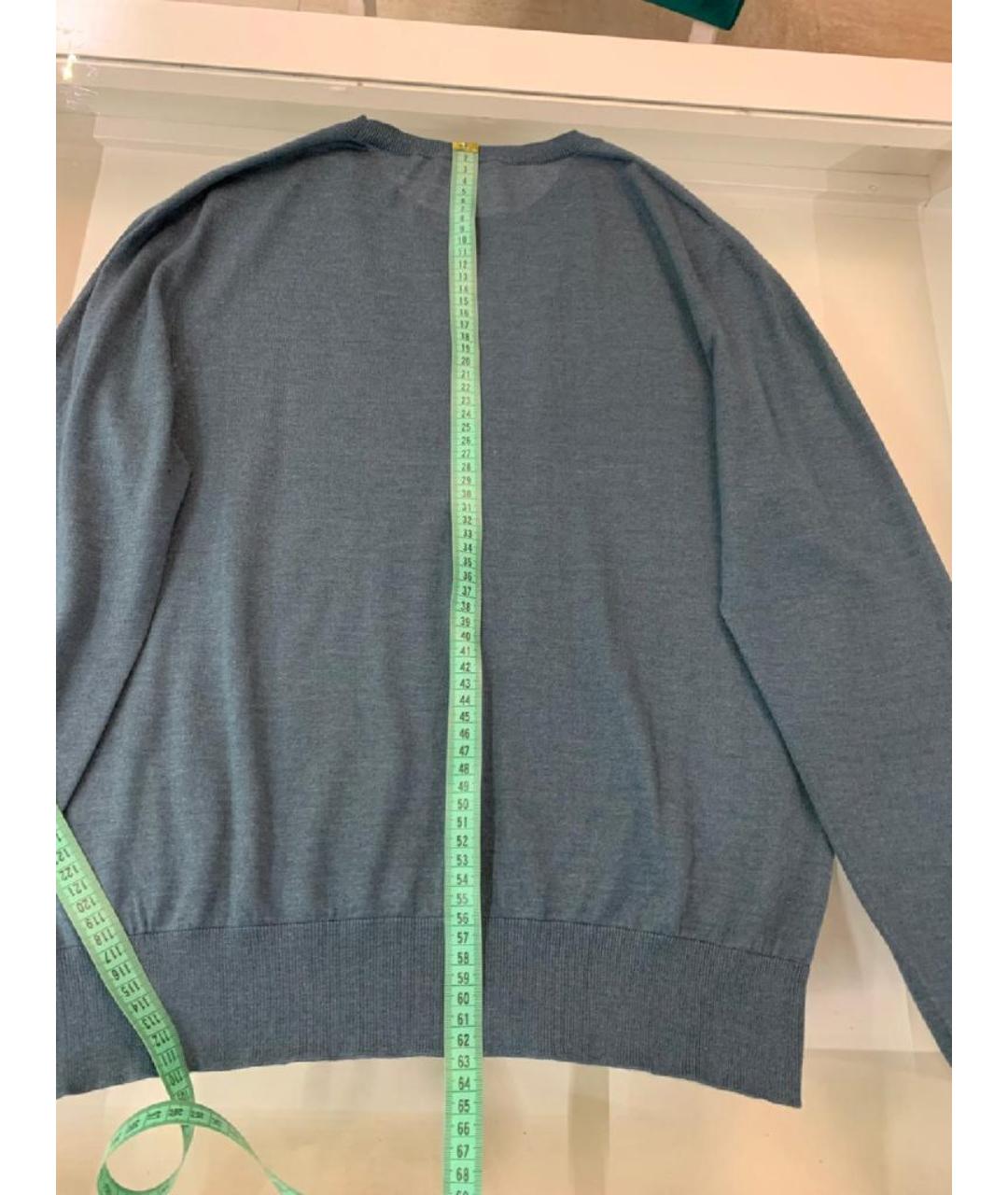 KITON Бирюзовый шерстяной джемпер / свитер, фото 9