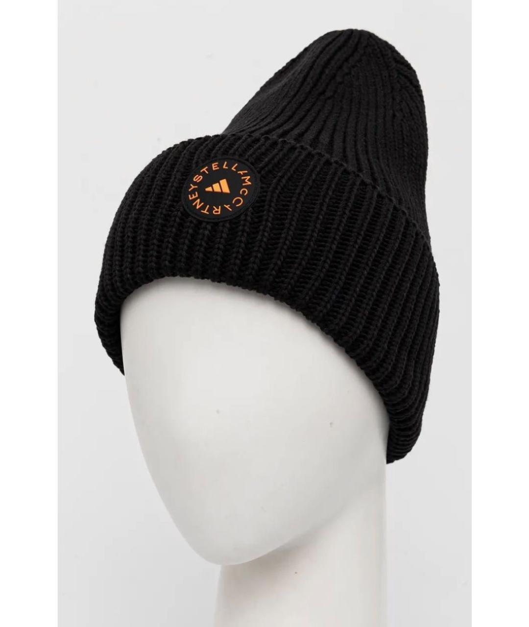 ADIDAS BY STELLA MCCARTNEY Черная хлопковая шапка, фото 6