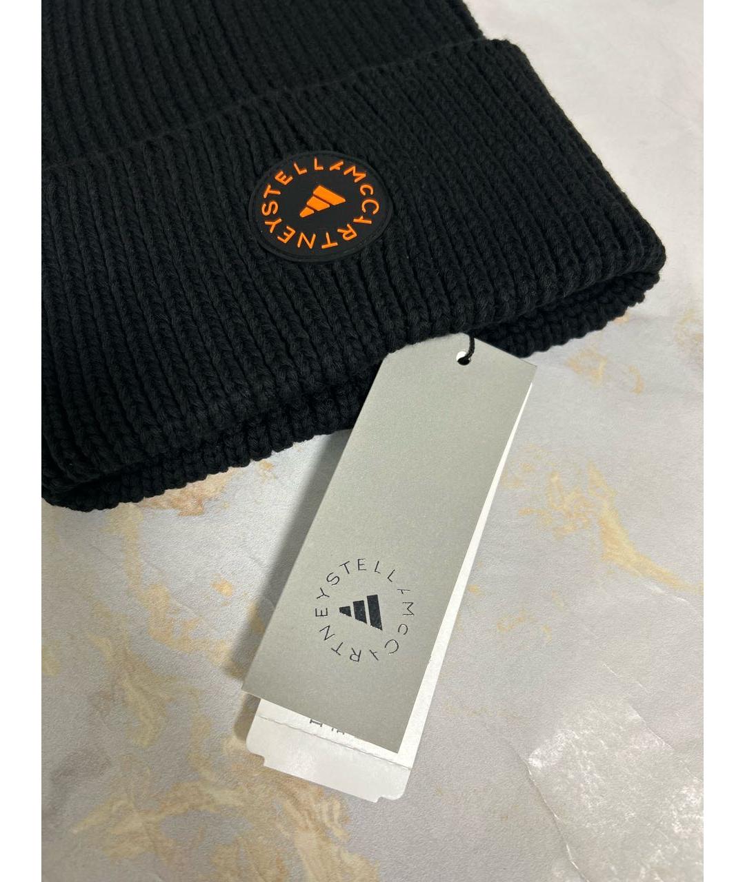 ADIDAS BY STELLA MCCARTNEY Черная хлопковая шапка, фото 4