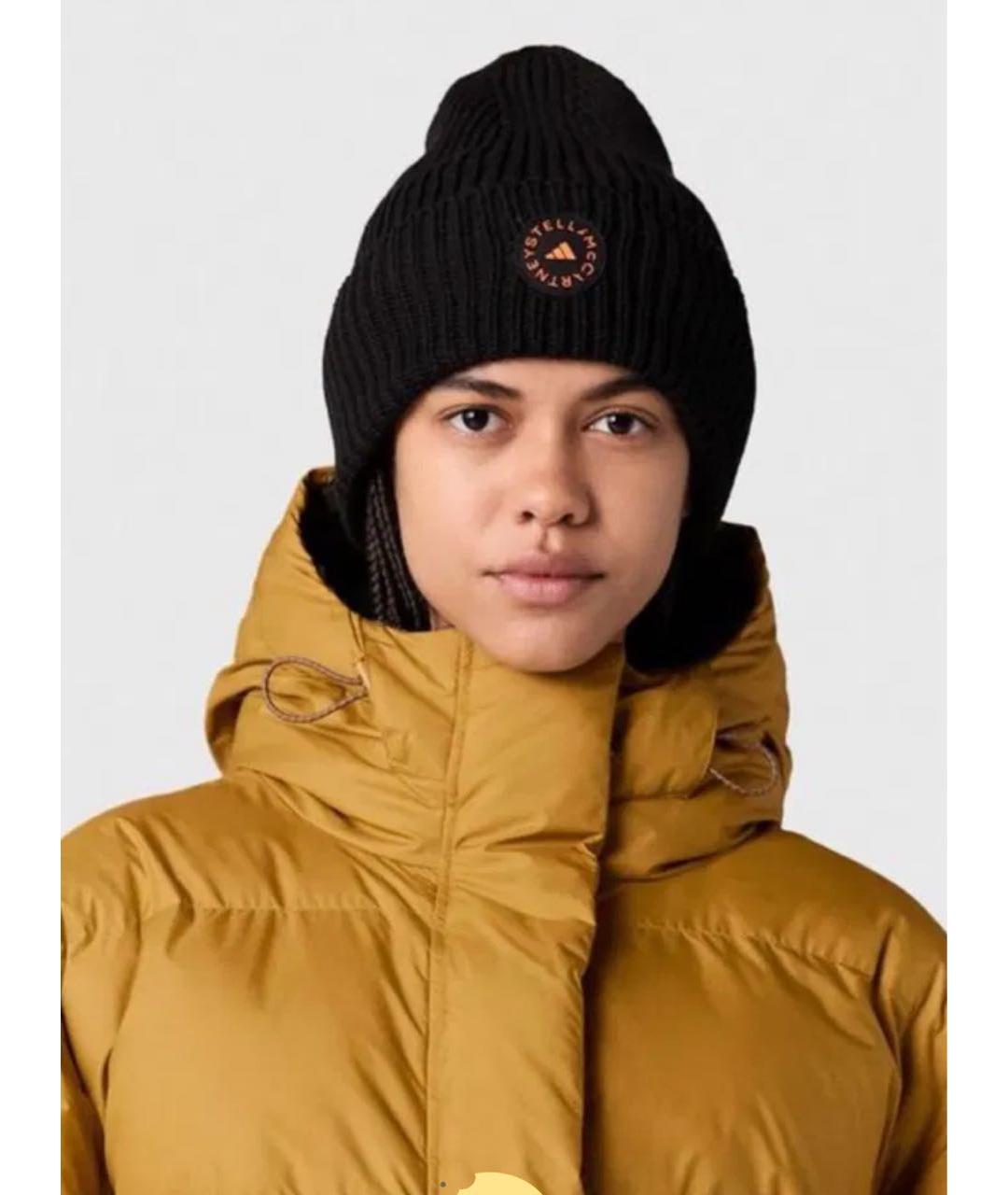 ADIDAS BY STELLA MCCARTNEY Черная хлопковая шапка, фото 5