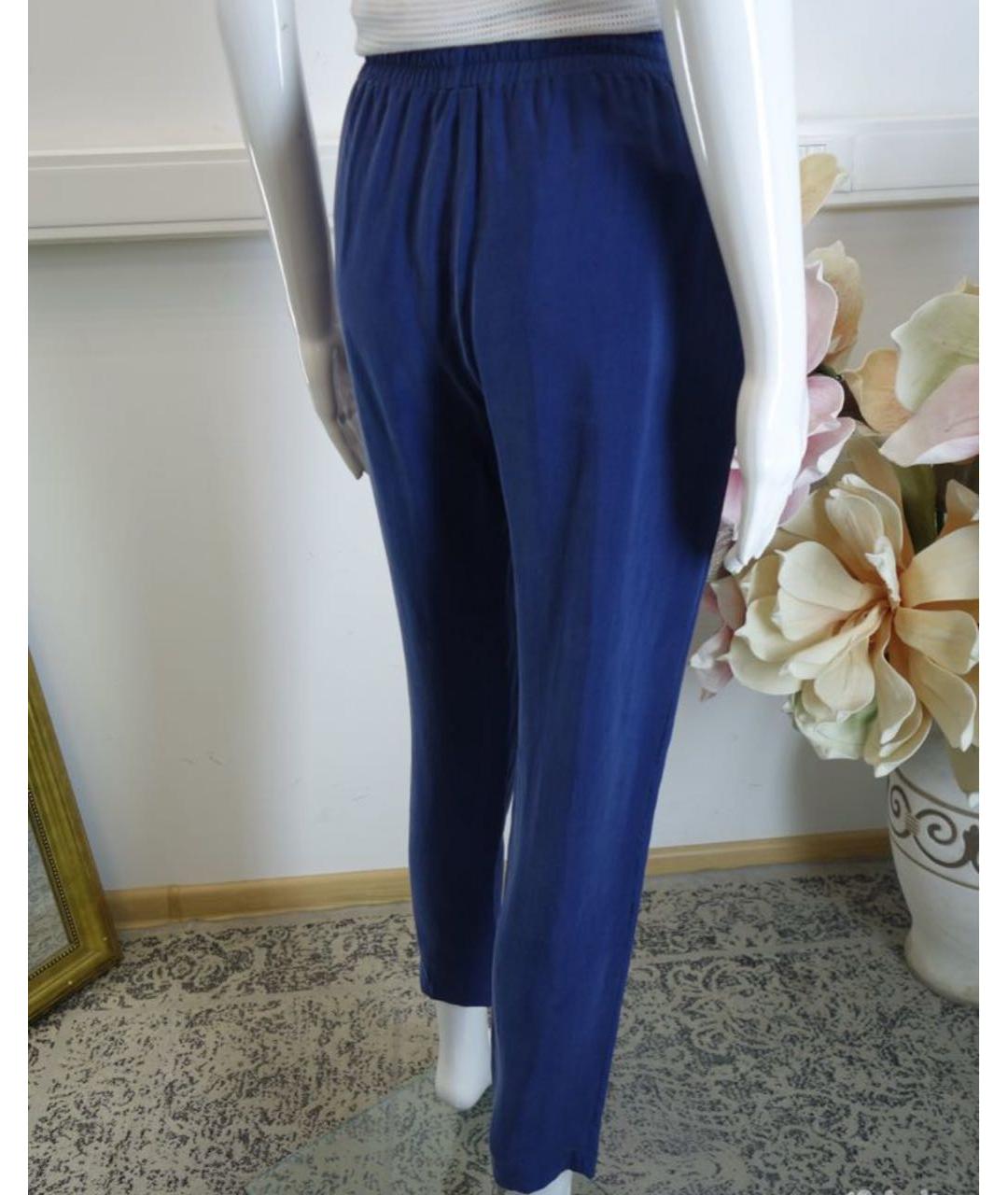 JO NO FUI Синие прямые брюки, фото 6