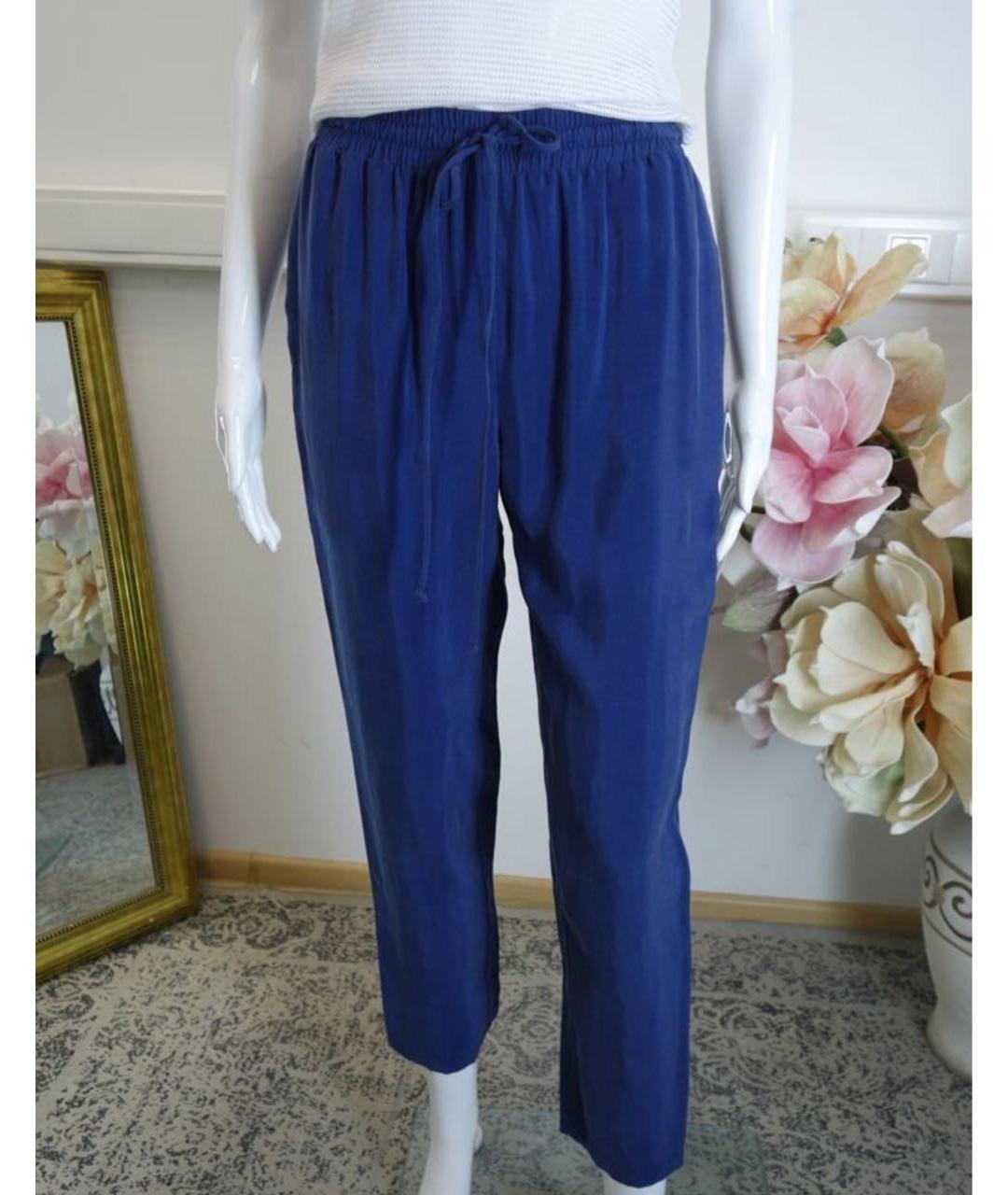 JO NO FUI Синие прямые брюки, фото 7