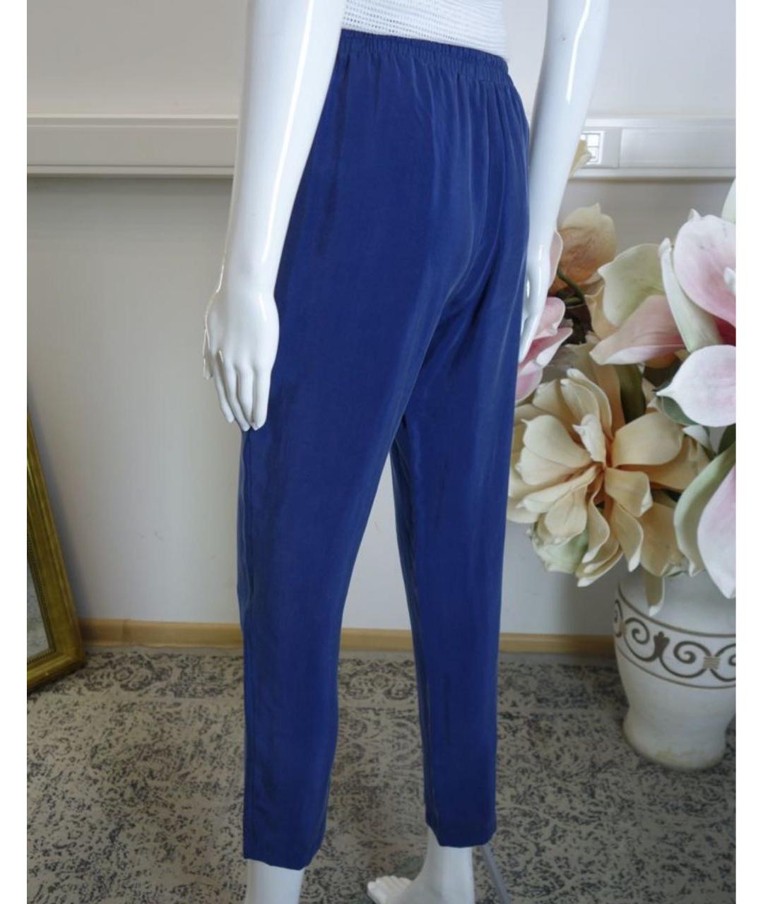 JO NO FUI Синие прямые брюки, фото 5