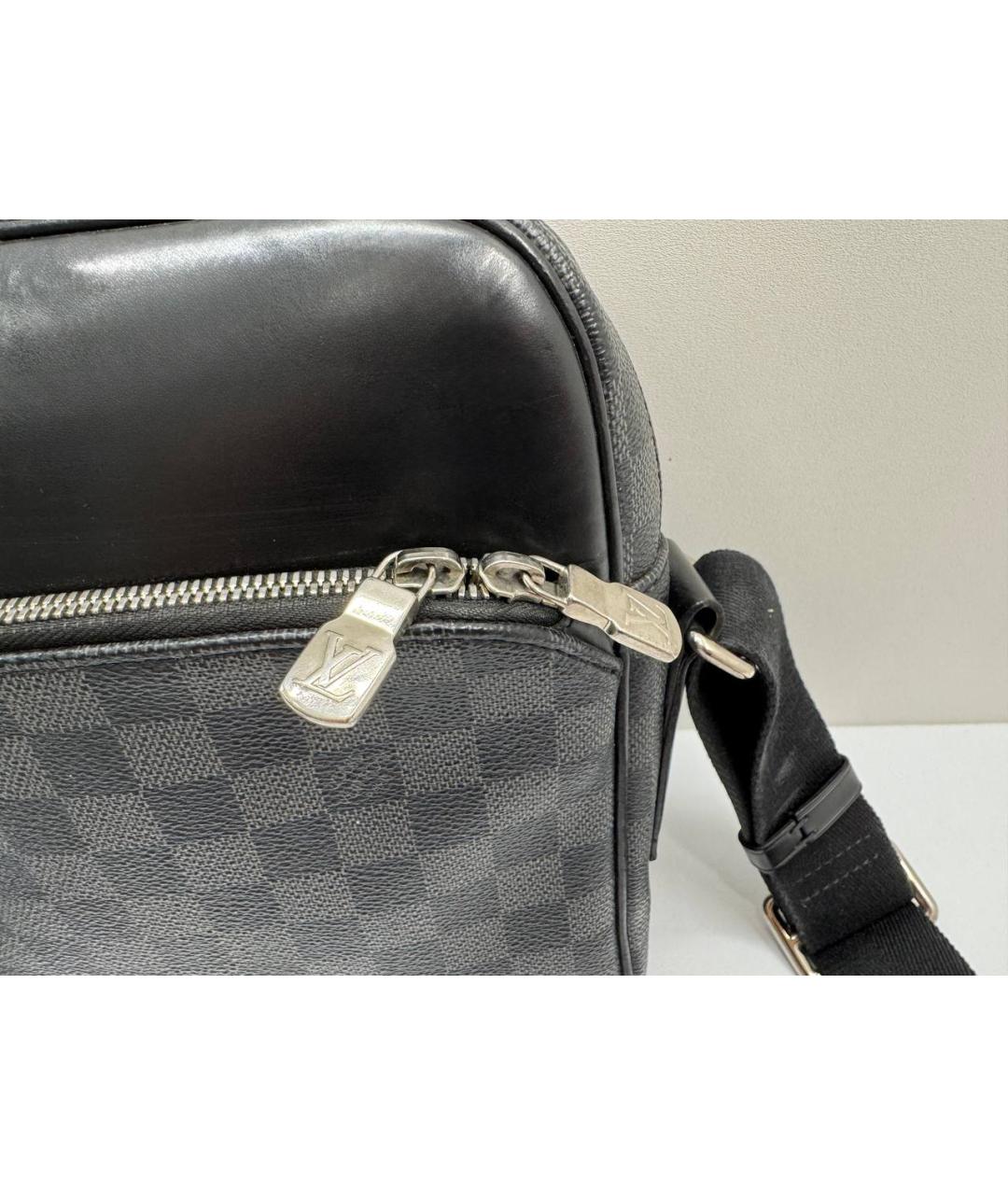 LOUIS VUITTON Черная сумка на плечо, фото 4