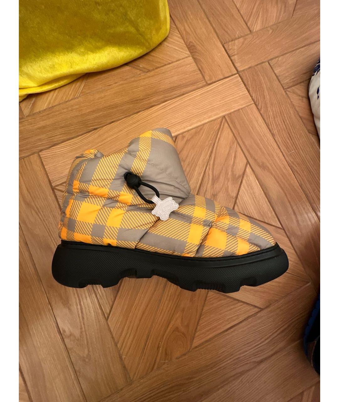 BURBERRY Мульти текстильные высокие ботинки, фото 8