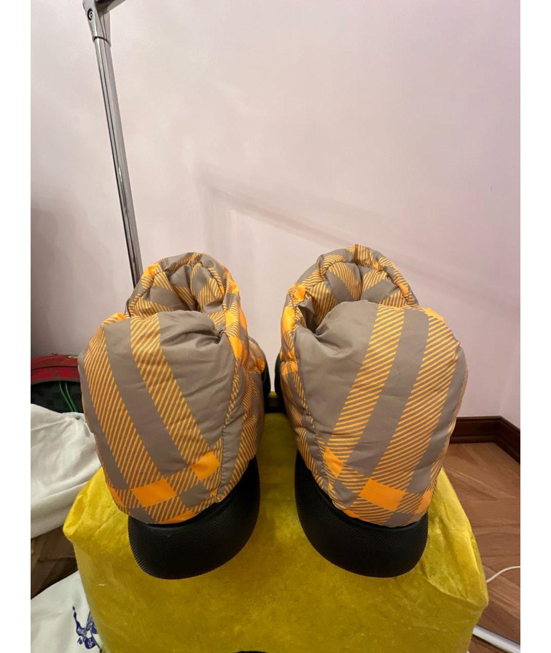 BURBERRY Мульти текстильные высокие ботинки, фото 4