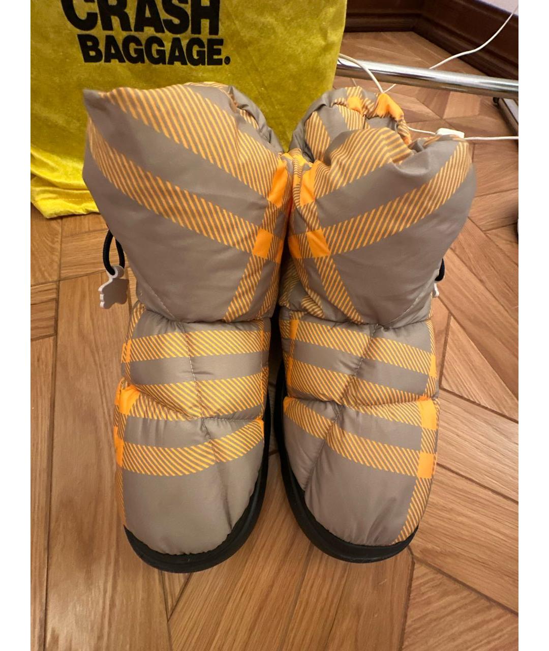 BURBERRY Мульти текстильные высокие ботинки, фото 2