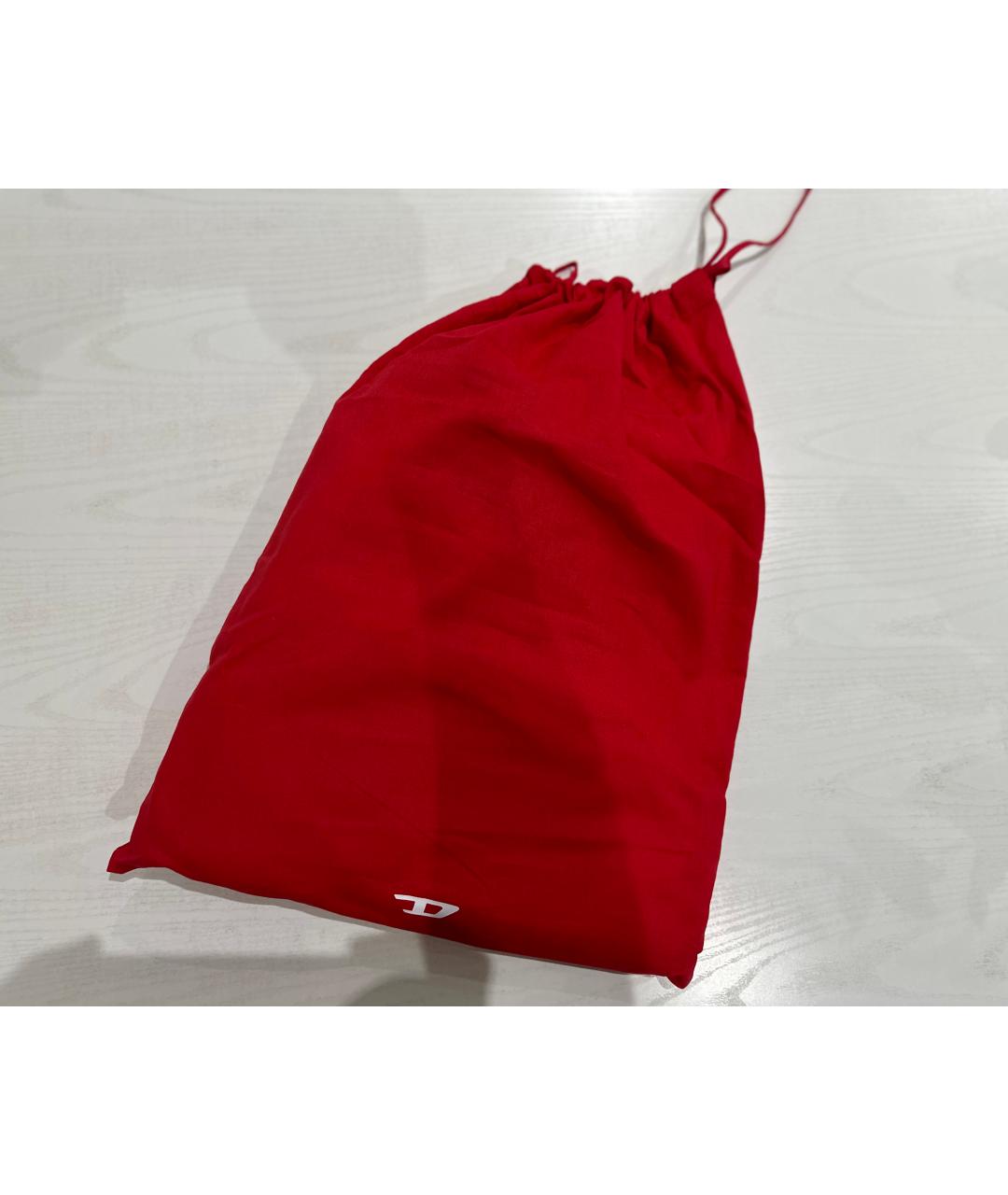 DIESEL Черная сумка через плечо из лакированной кожи, фото 3