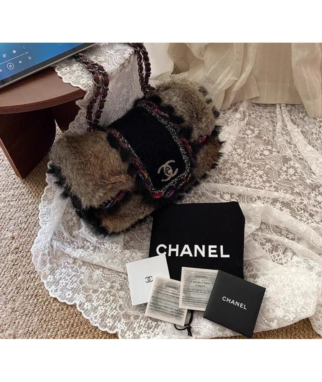 CHANEL Коричневая сумка через плечо, фото 2