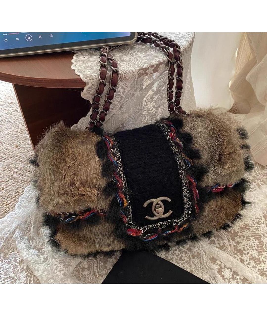CHANEL Коричневая сумка через плечо, фото 7