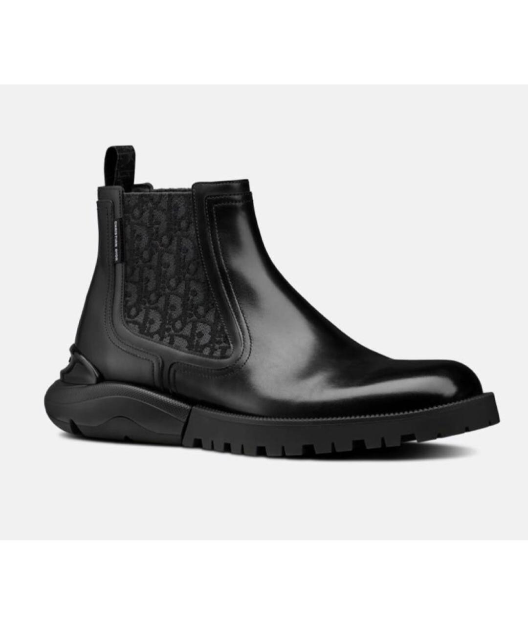 CHRISTIAN DIOR Черные кожаные туфли, фото 3