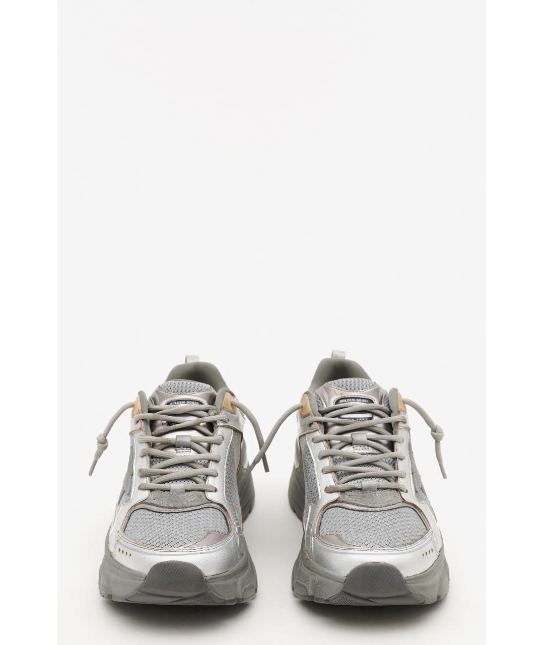 GOLDEN GOOSE DELUXE BRAND Серые текстильные кроссовки, фото 4