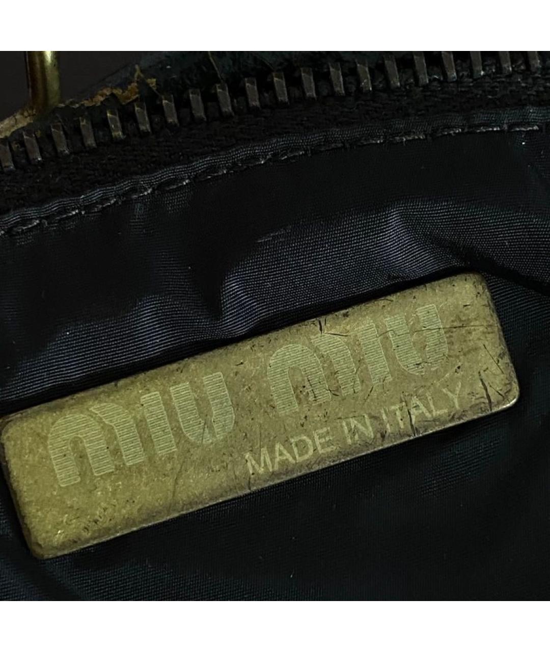 MIU MIU Коричневая кожаная сумка через плечо, фото 4