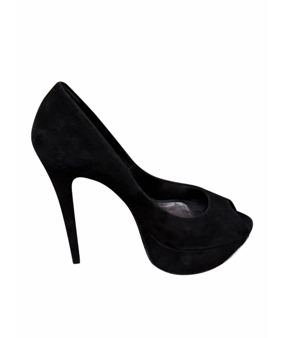 PHILIPP PLEIN Черные замшевые туфли, фото 1