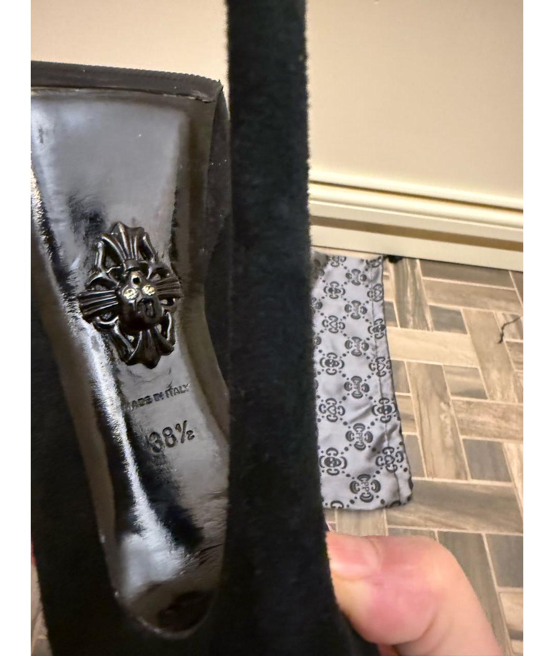 PHILIPP PLEIN Черные замшевые туфли, фото 5