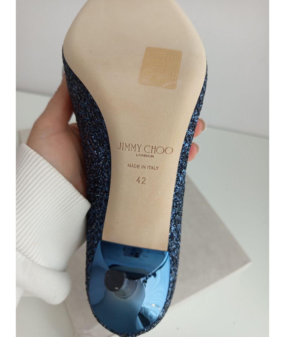 JIMMY CHOO Темно-синие туфли, фото 5