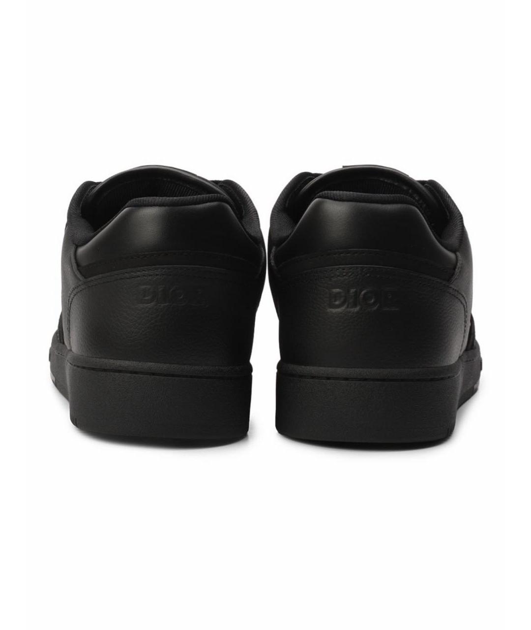 CHRISTIAN DIOR Черные кожаные низкие кроссовки / кеды, фото 4