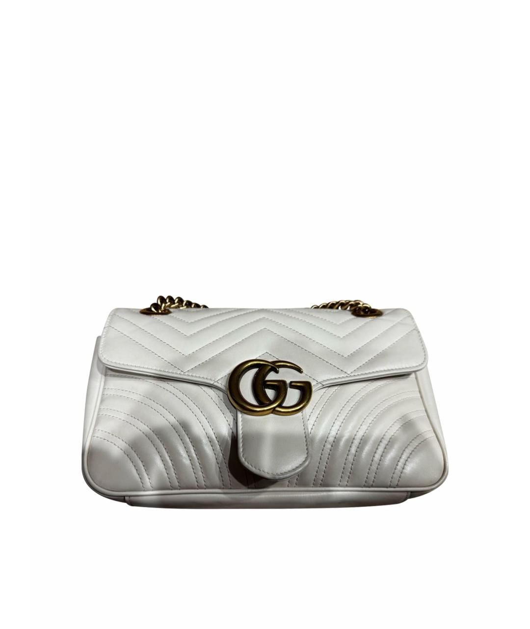 GUCCI Бежевая кожаная сумка через плечо, фото 1