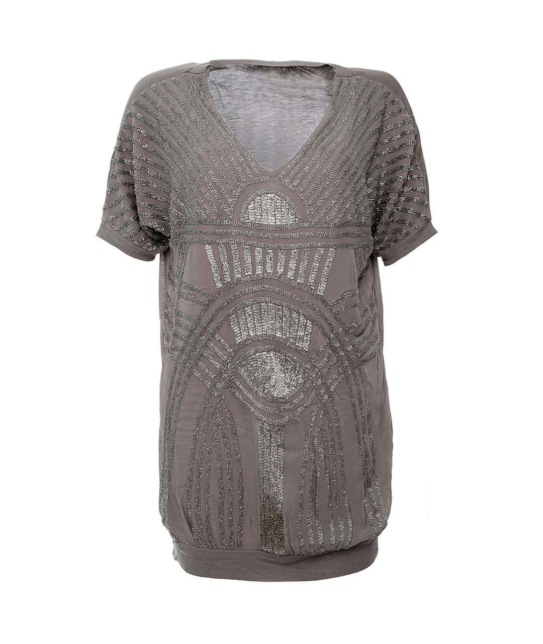 TWIN-SET Бежевое вискозное платье, фото 1