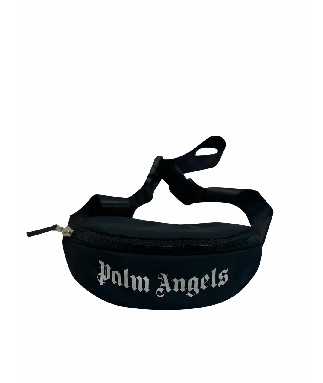 PALM ANGELS Черная поясная сумка, фото 1