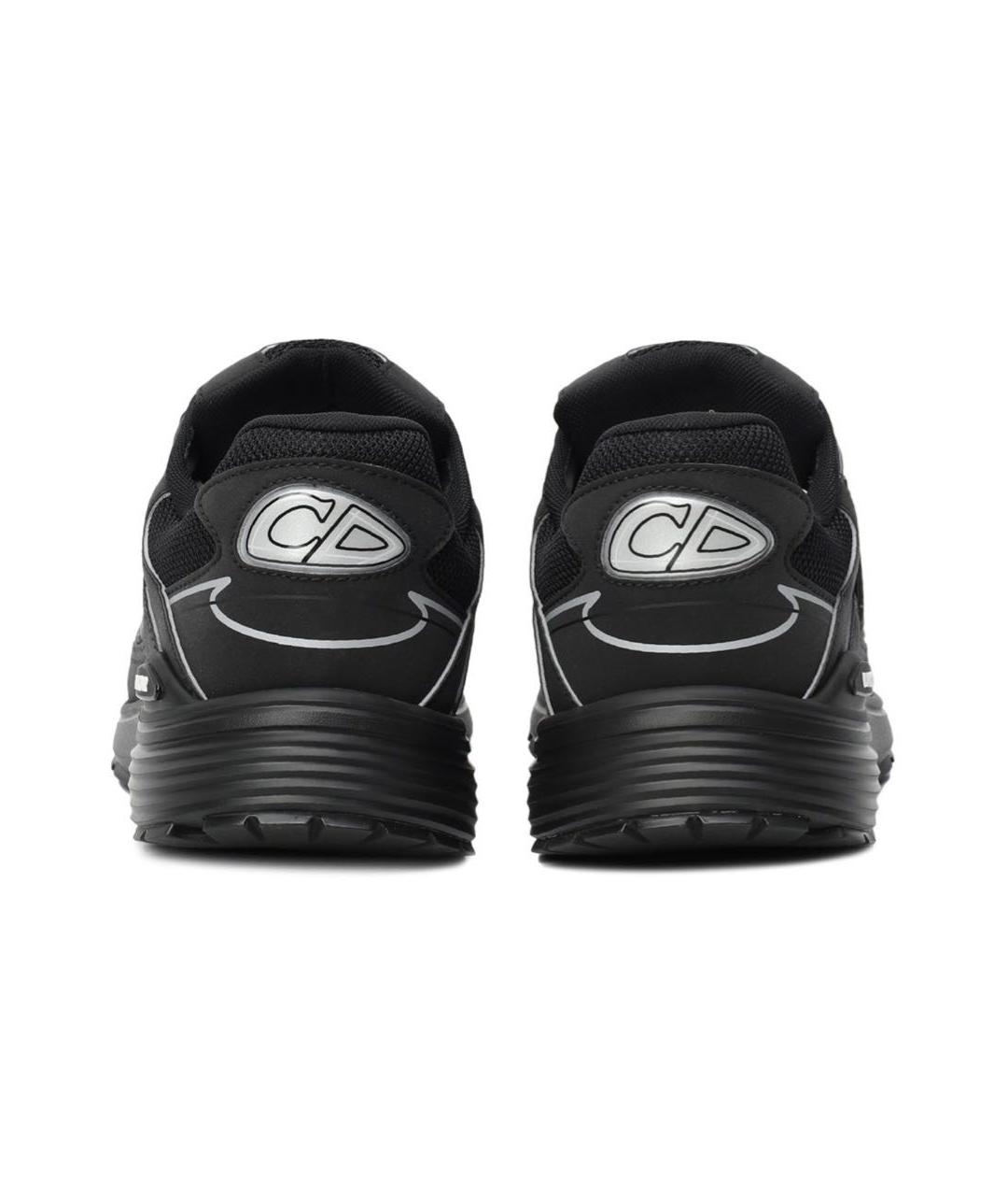 CHRISTIAN DIOR Черные кожаные низкие кроссовки / кеды, фото 5