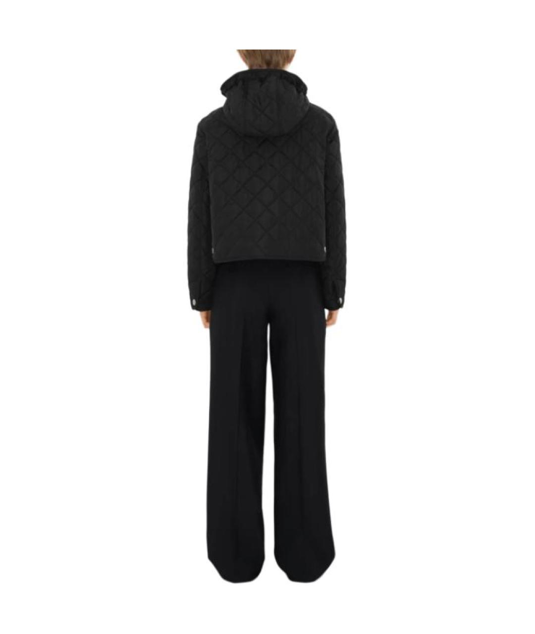 BURBERRY Черная полиамидовая куртка, фото 3