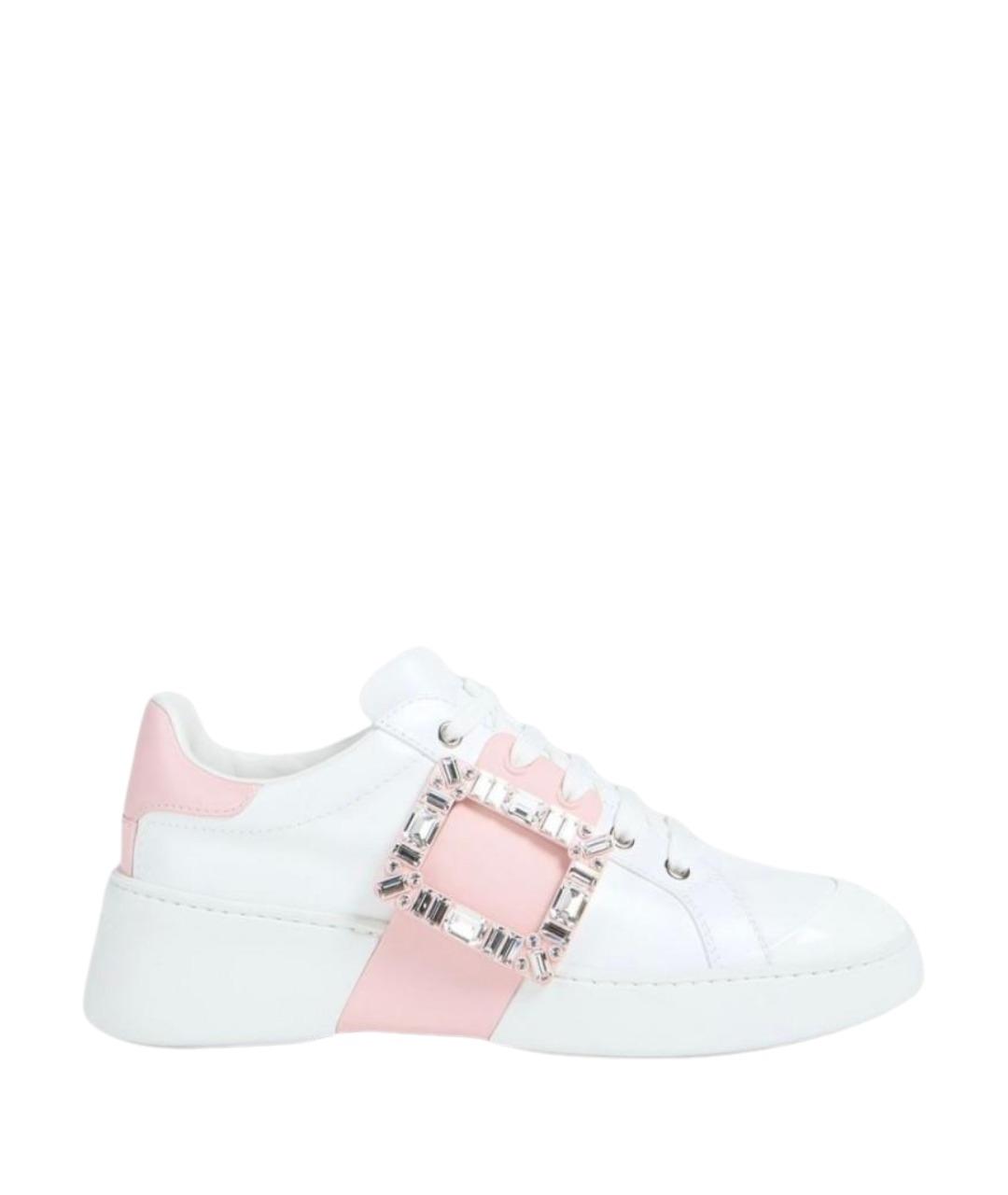 ROGER VIVIER Белые кожаные кроссовки, фото 1