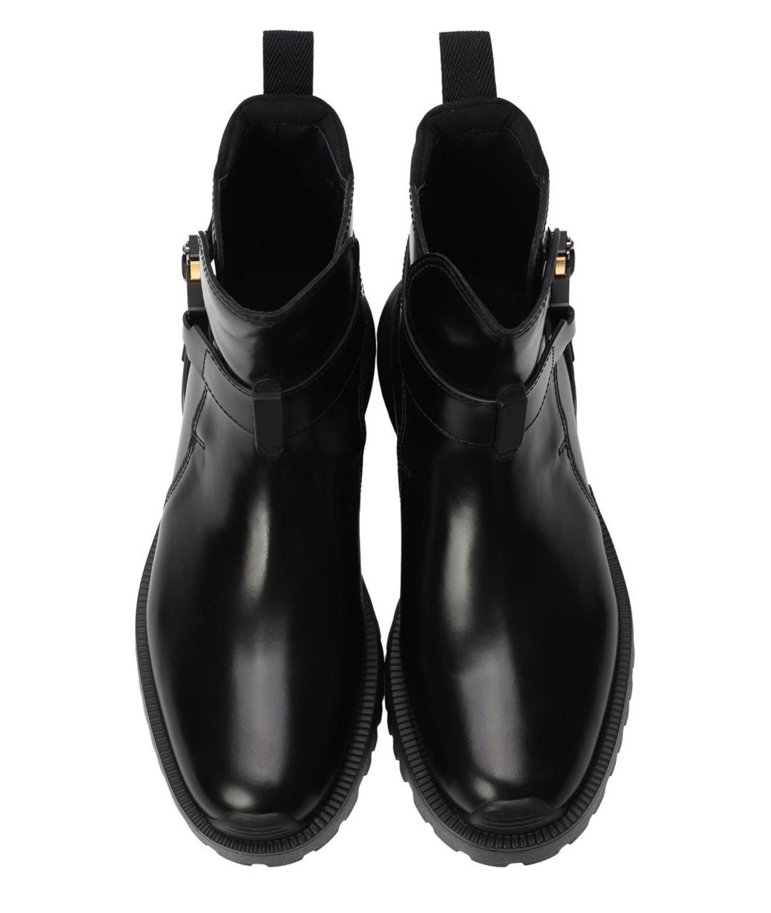 CHRISTIAN DIOR Черные кожаные высокие ботинки, фото 5