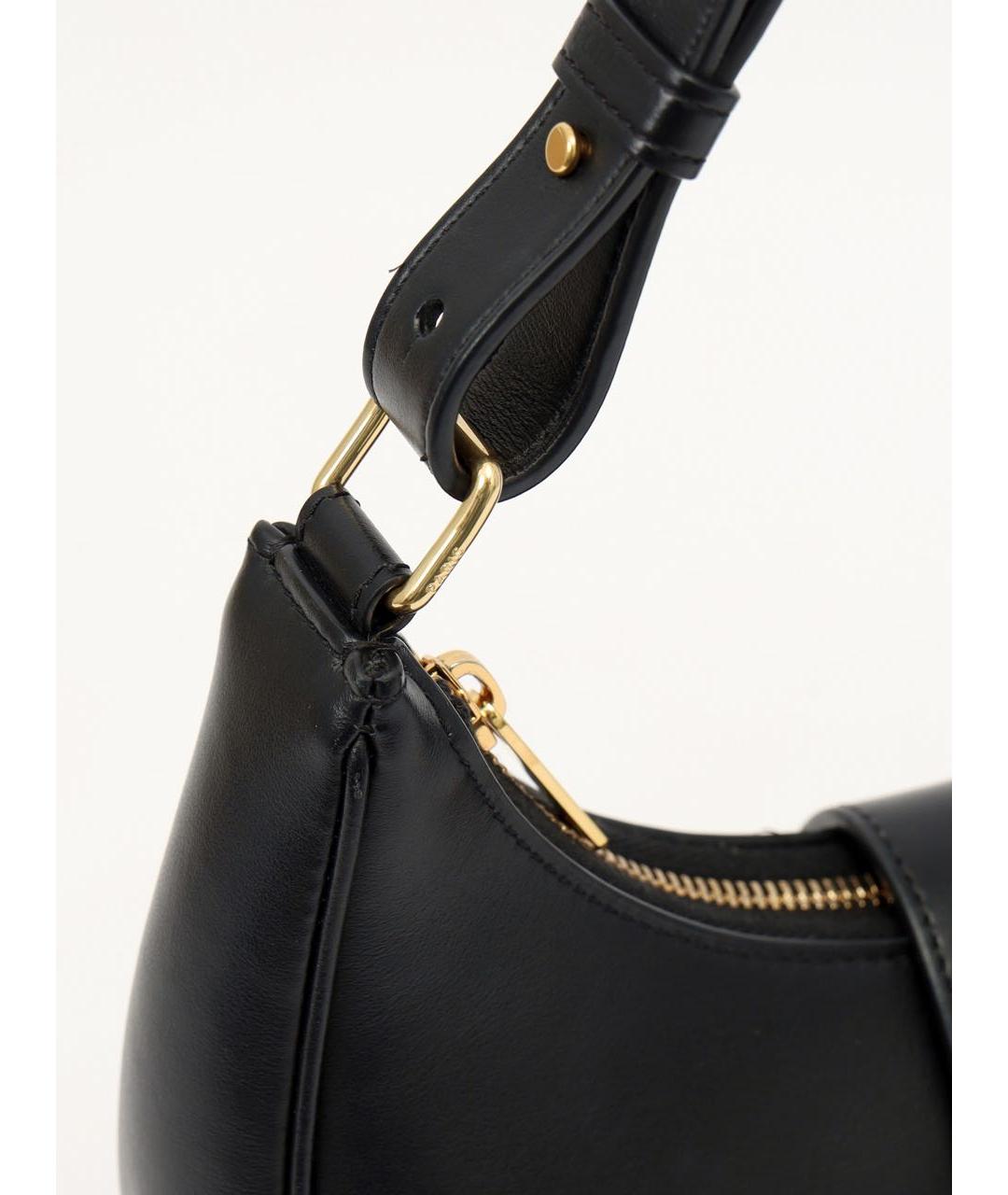 CELINE Черная кожаная сумка с короткими ручками, фото 7