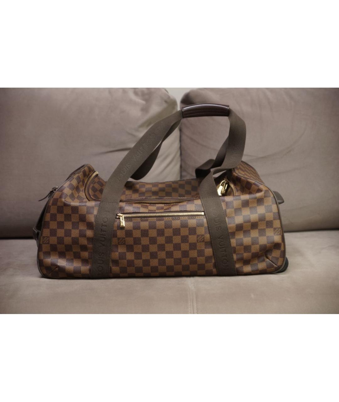 LOUIS VUITTON Коричневая дорожная/спортивная сумка, фото 7